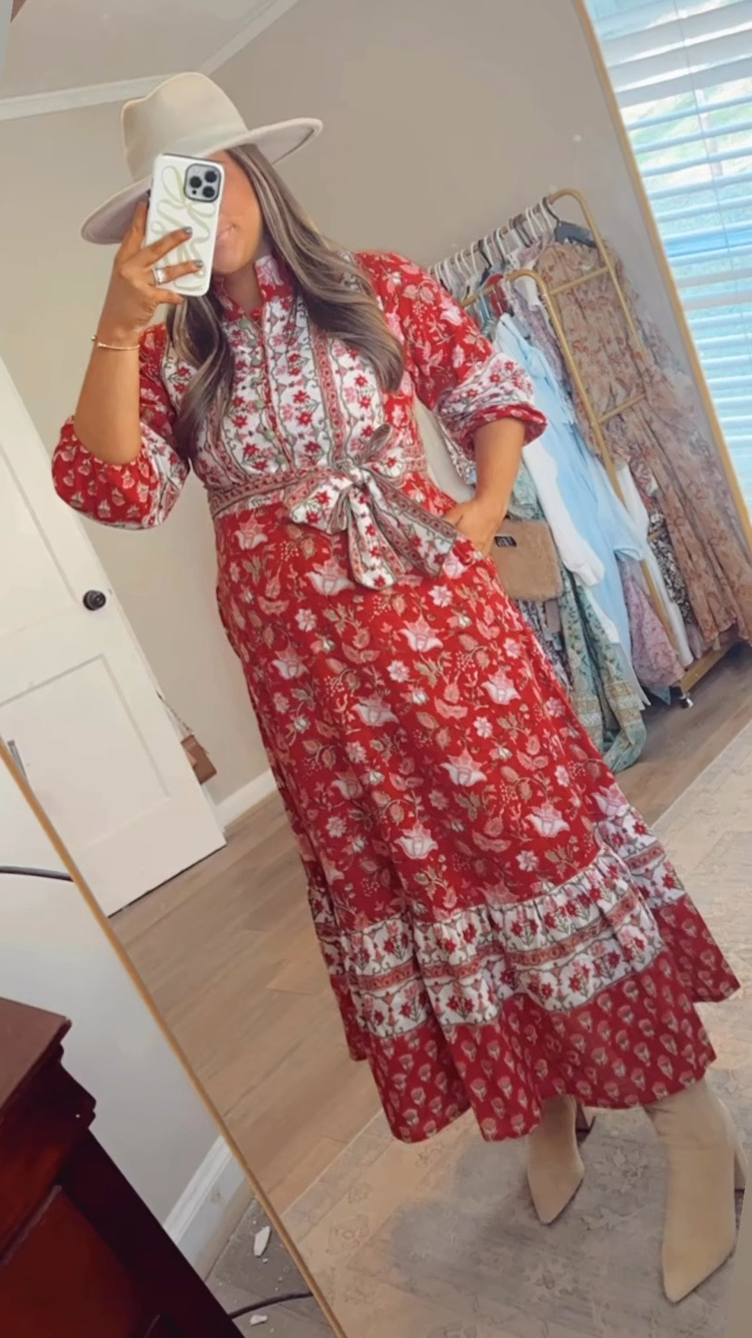 Dress: shop fox and hen, size small

Suede boots, shein boots, shein shoes, shein suede boots, block print dress, block print, preppy fashion, preppy style, preppy dress, maxi dress, wide brim hat, winter fashion, winter style, preppy Christmas ootd, preppy Christmas style 

#LTKstyletip #LTKbaby #LTKbump