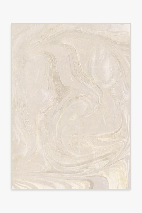 Marble Golden Ivory Rug | Ruggable