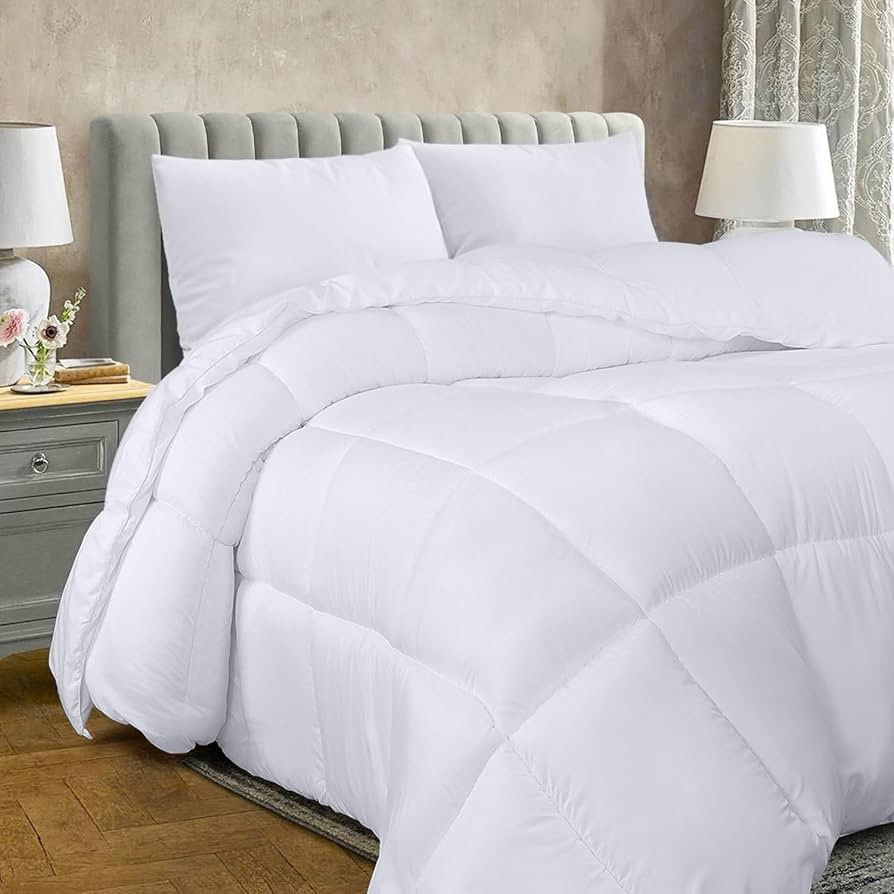 Utopia Bedding Comforter Duvet Insert - Quilted Comforter with Corner Tabs - Box Stitched Down Al... | Amazon (US)