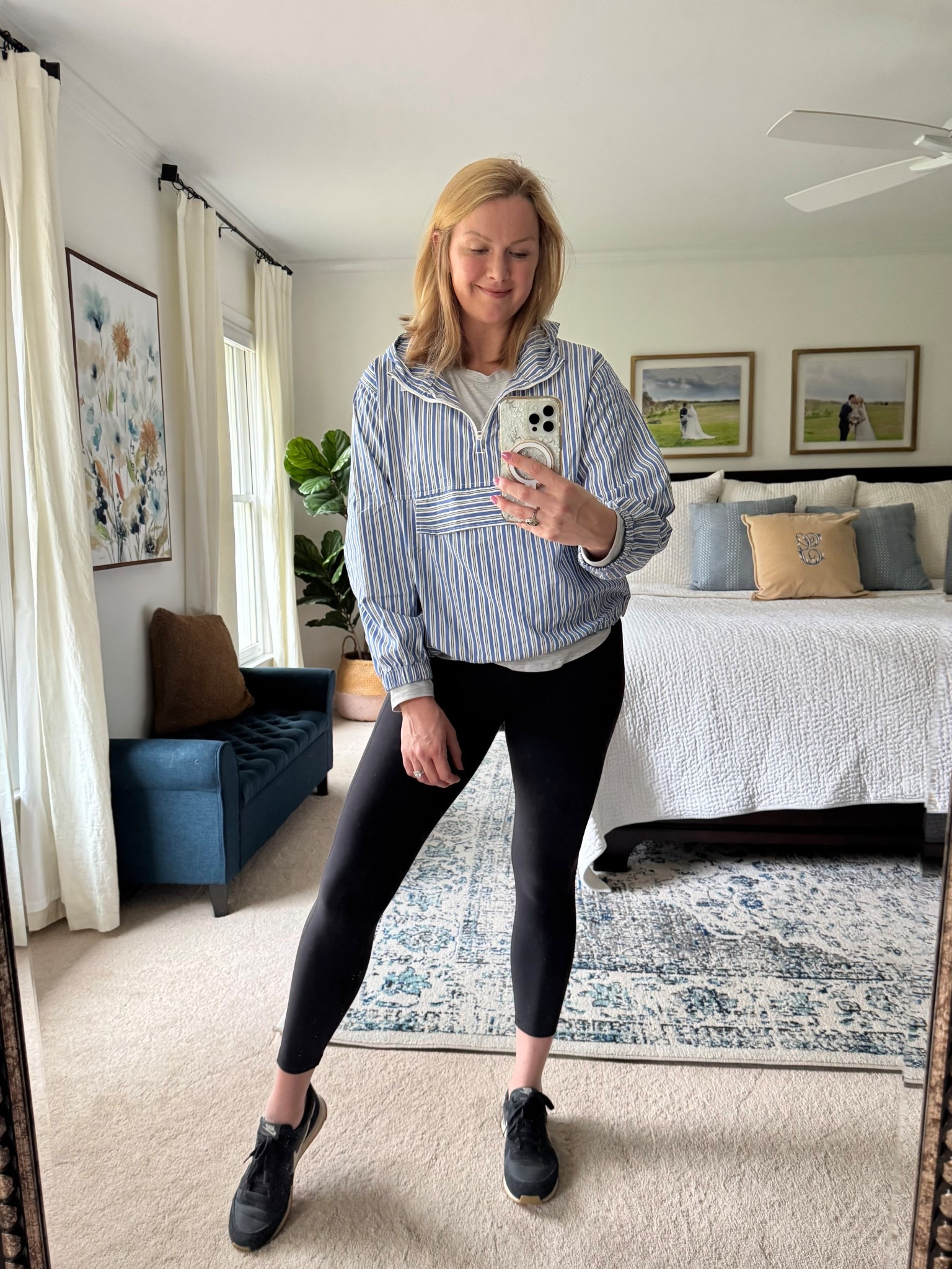 Comfy casual spring outfit 

Love this striped popover windbreaker. Lightweight and perfect for layering on breezy days

#LTKSeasonal #LTKdayinmylife #LTKmomlife