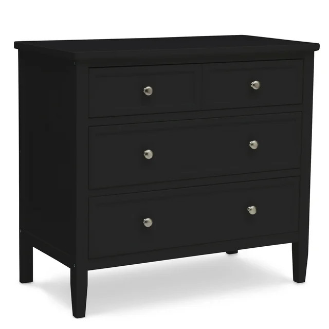 Delta Children Epic 3 Drawer Dresser with Interlocking Drawers, Black Ebony - Walmart.com | Walmart (US)