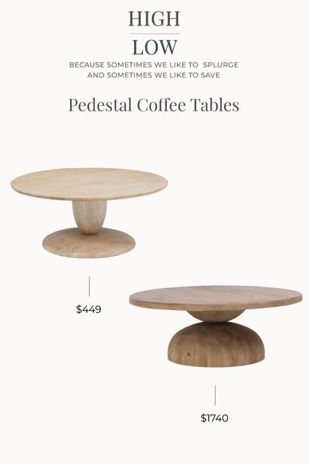 Coffee tables, modern coffee tables, round coffee tables, pedestal coffee table, pine coffee tables, natural wood coffee tables


#LTKhome #LTKFind