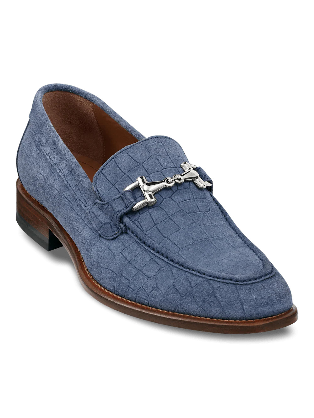 Carson Bit Loafer - Blue | Paul Fredrick MenStyle