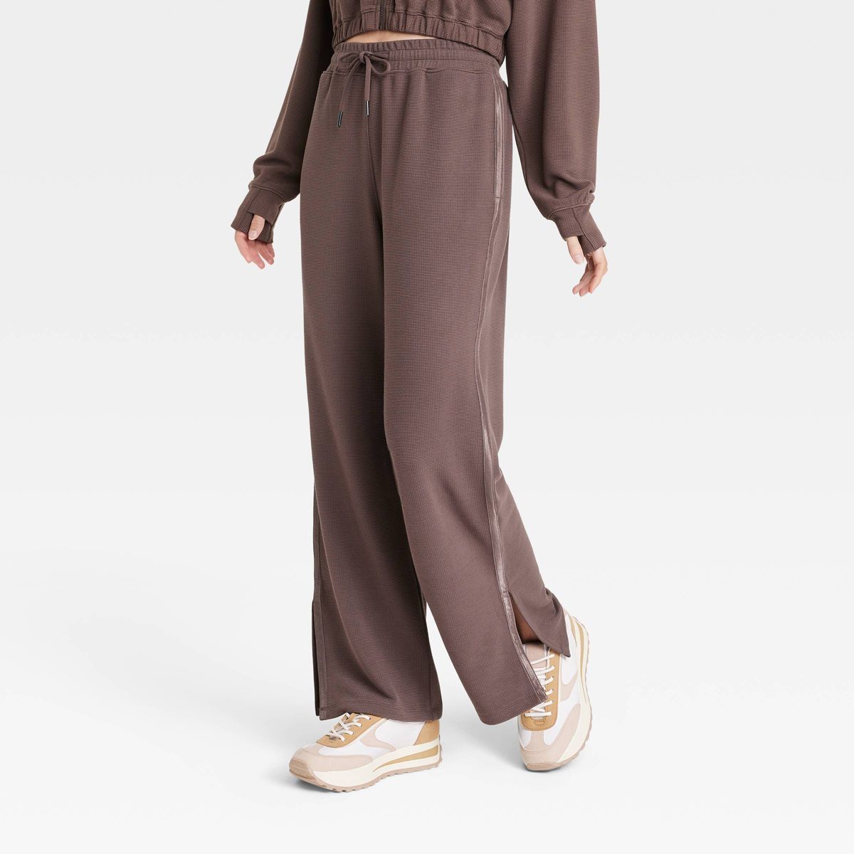 Women's Waffle Wide Leg Pants - All in Motion™ | Target