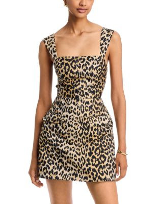 Aqua Animal Jacquard Mini Dress - Exclusive | Bloomingdale's (US)
