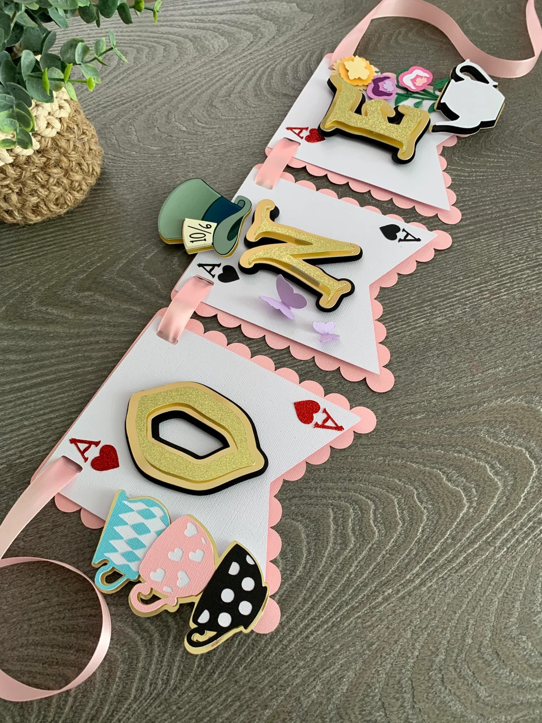 Alice in Wonderland HC Banner / Alice in Wonderland Banner / Alice in Wonderland Birthday Decorat... | Etsy (US)