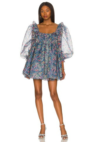 Selkie The Mayfair Puff Dress in Secret Garden from Revolve.com | Revolve Clothing (Global)