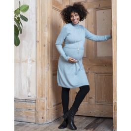 Sage Wool Blend Maternity & Nursing Sweater Dress | Seraphine US