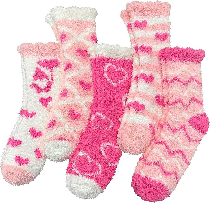 TEHOOK Warm & Cozy Gifts for Women, Stocking Stuufers, Fluffy Fuzzy Plush Sleeping Slipper Socks ... | Amazon (US)
