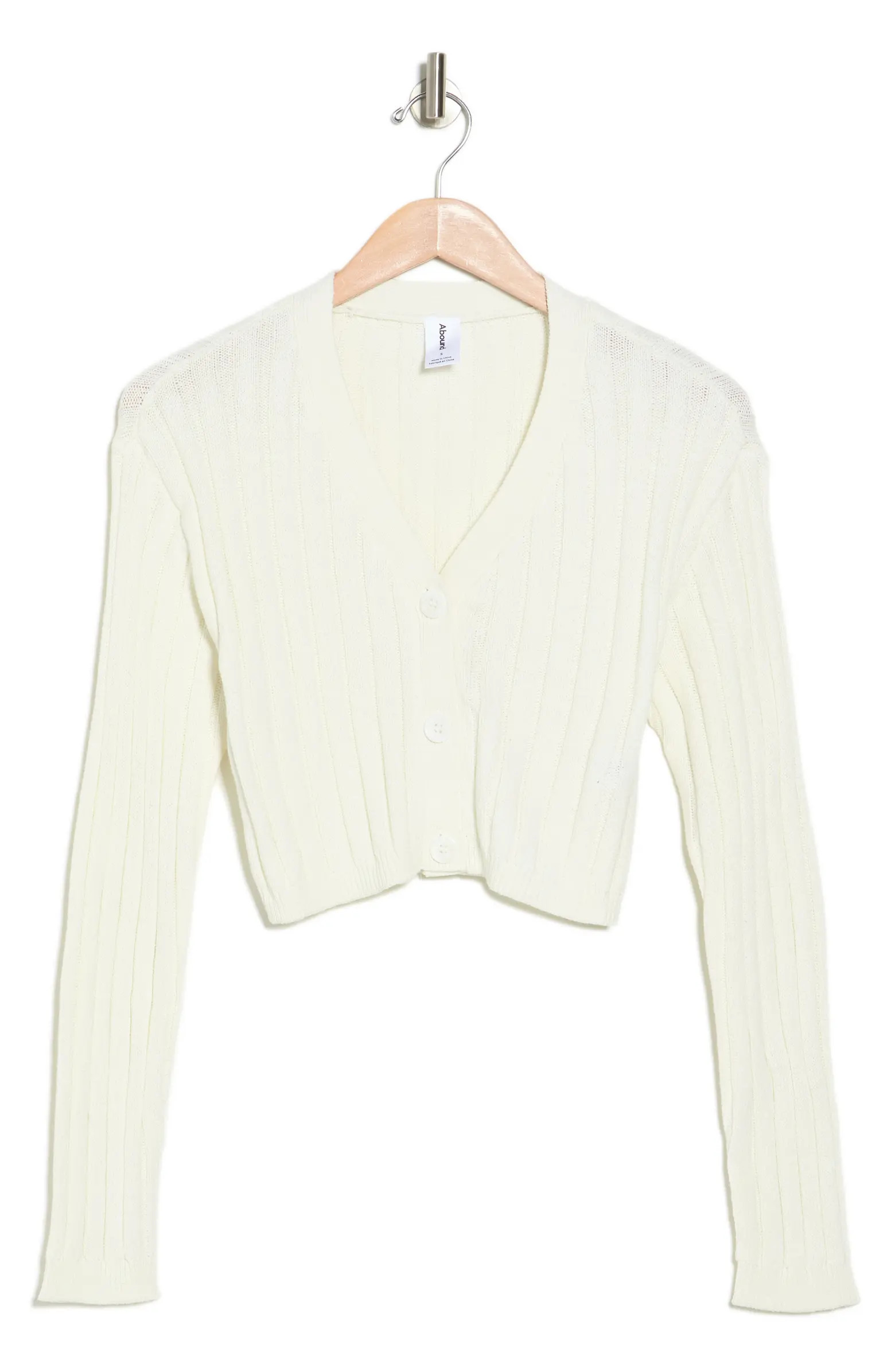 Long Sleeve Ribbed Cardigan | Nordstrom Rack