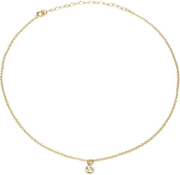 BENIQUE Dainty Necklace and Bracelet for Women - 14K Gold Filled, 925 Sterling Silver, Fine Chain... | Amazon (US)