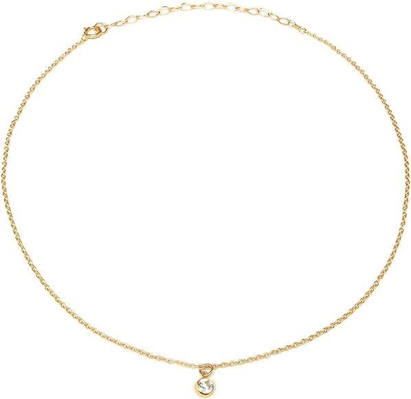 BENIQUE Dainty Necklace and Bracelet for Women - 14K Gold Filled, 925 Sterling Silver, Fine Chain... | Amazon (US)