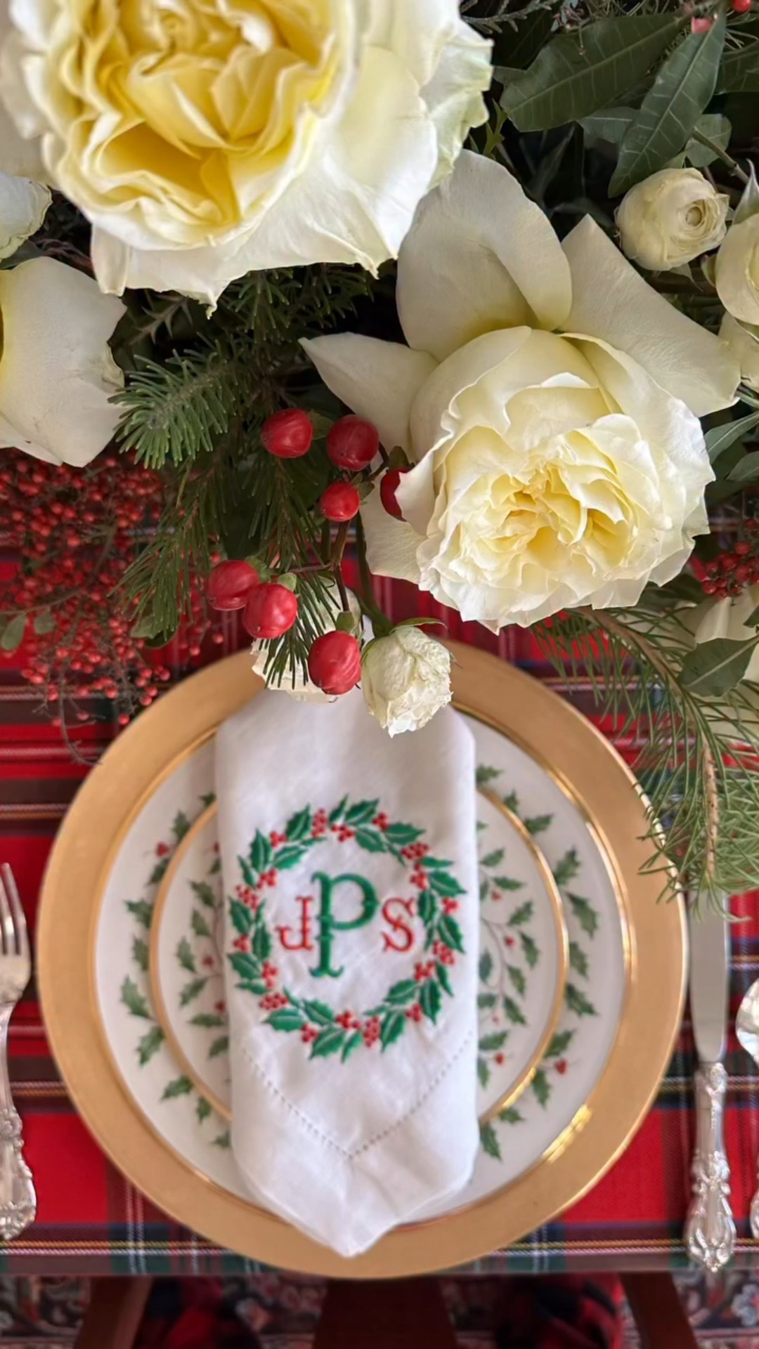 I get so excited to pull out my Lenox Holiday each year. I have an uncle who has gifted me so many placesettings of Christmas china through the years. The beautiful monogrammed napkins and Christmas plaid tablecloth make for the perfect Christmas tablescape.  Everything except for the napkins are linked here.  If you would like a link to the napkins, send me a message and I’d be happy to share! 🎄

#LTKGiftGuide #LTKHome #LTKHoliday