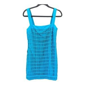 Jonathan Simkhai Artemis Cotton Mesh Mini Shift Dress, Size 0 | Poshmark