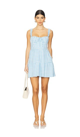 Rosie Mini Dress in Blue Cottage | Revolve Clothing (Global)