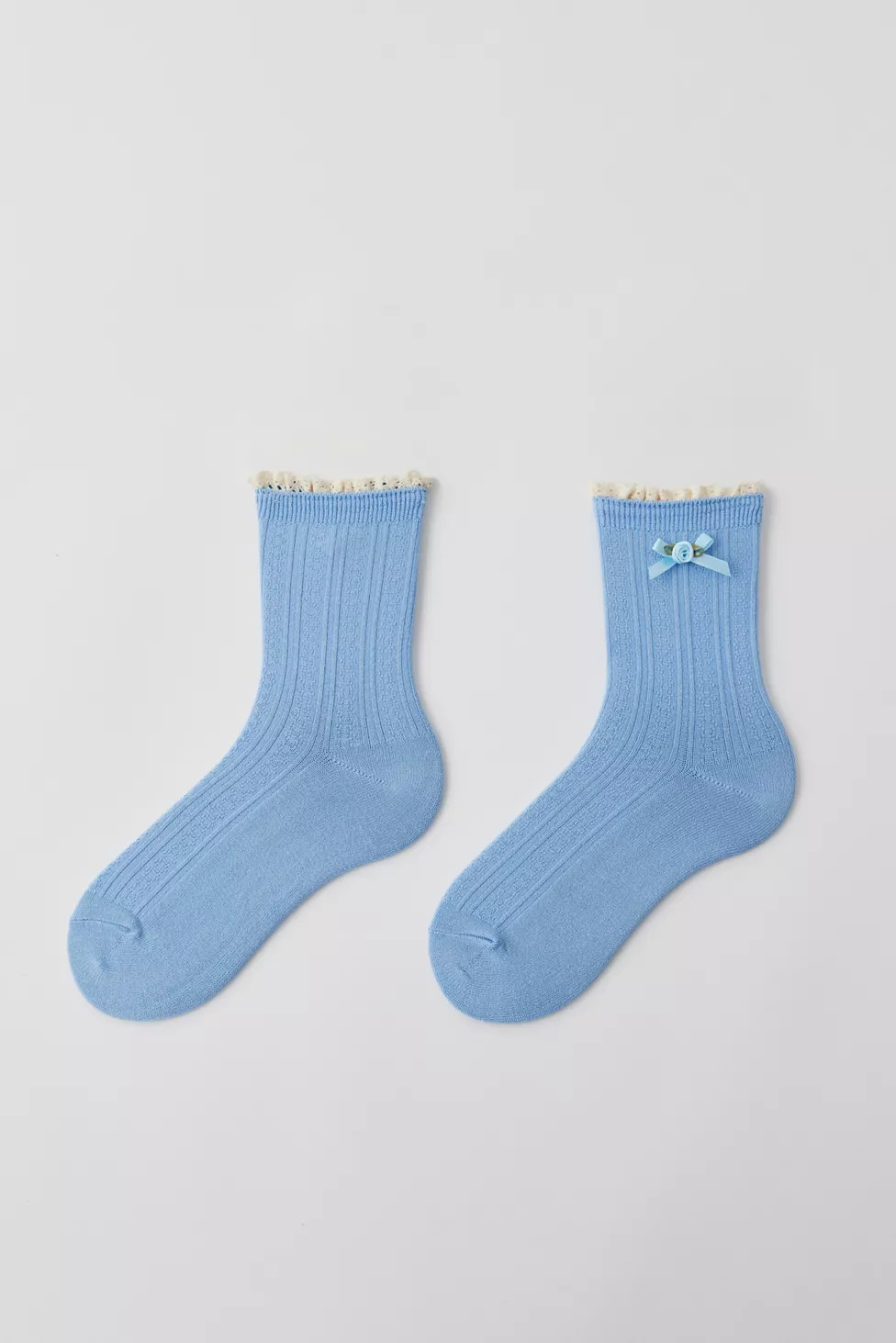 Rosette Pointelle Crew Sock | Urban Outfitters (US and RoW)