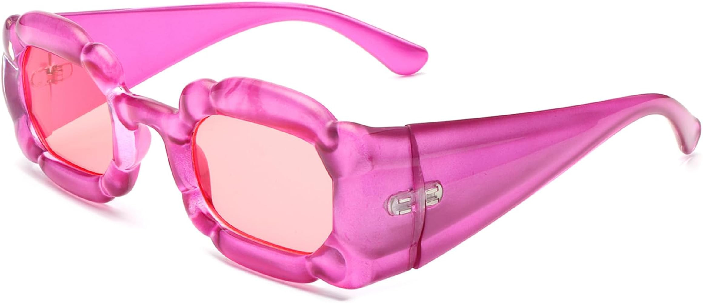 EYLRIM Fashion Y2K Square Sunglasses for Women Festival Party Candy Color Punk Sun Glasses | Amazon (US)