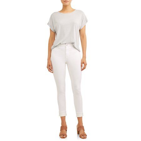 Time and Tru - Women's High Rise Sculpted Ankle Jegging - Walmart.com | Walmart (US)
