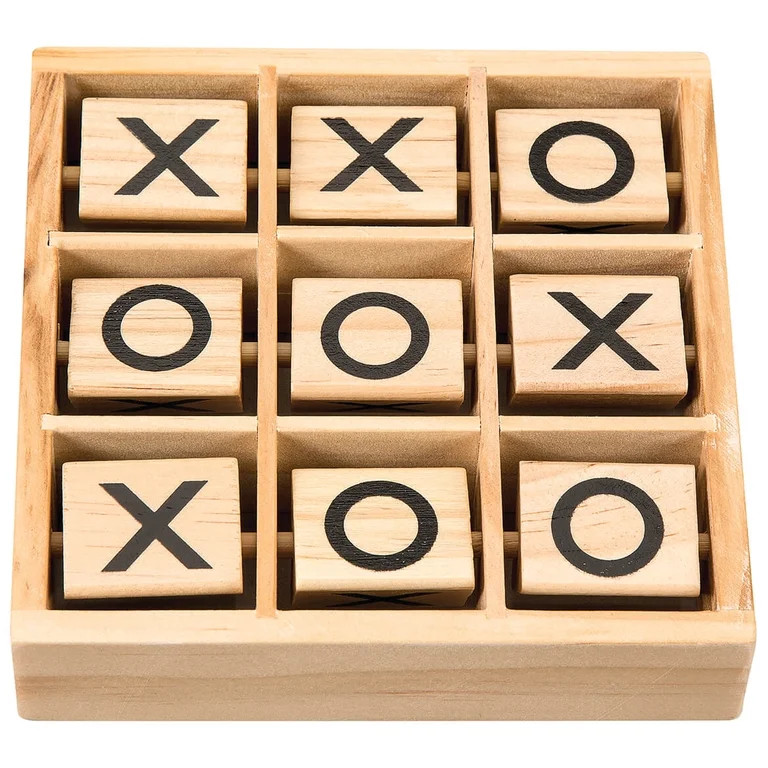 Wooden Tic Tac Toe Game | Walmart (US)