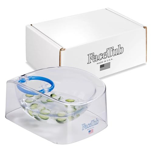 The FaceTub Cold Ice Bath, Premium Face Bowl For Ice, Face Tub Facial Cold Plunge to Support Skin Health & Relaxation, Facial Cold Plunge with Breathing Tubes, Combine Deep Breathing & Cold Plunge | Amazon (US)