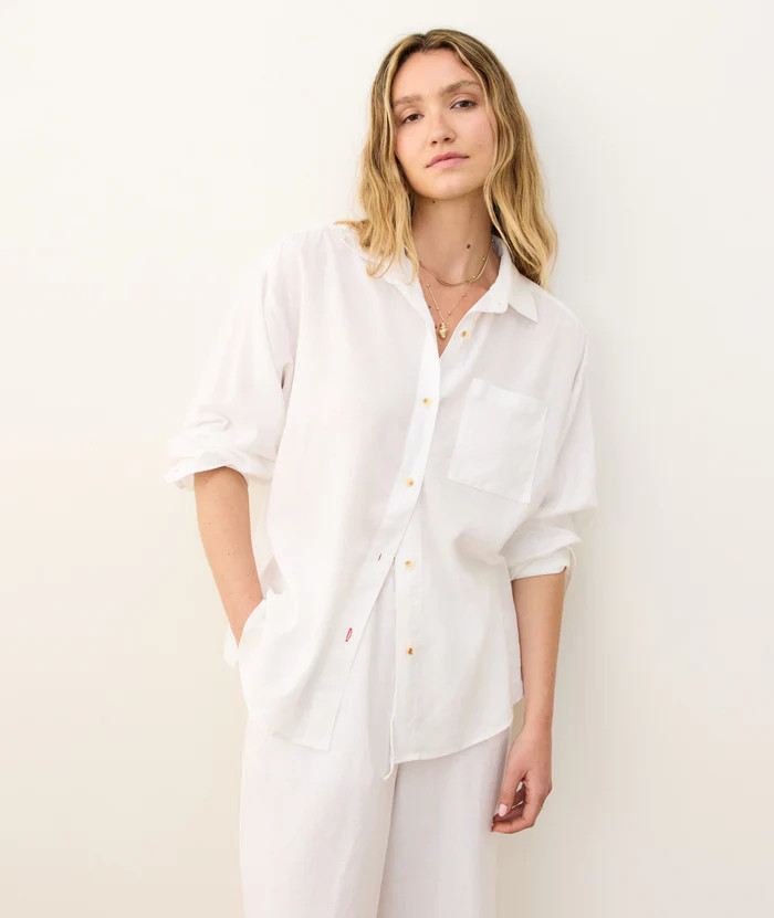 Gracey Oversized Linen Shirt | Marine Layer