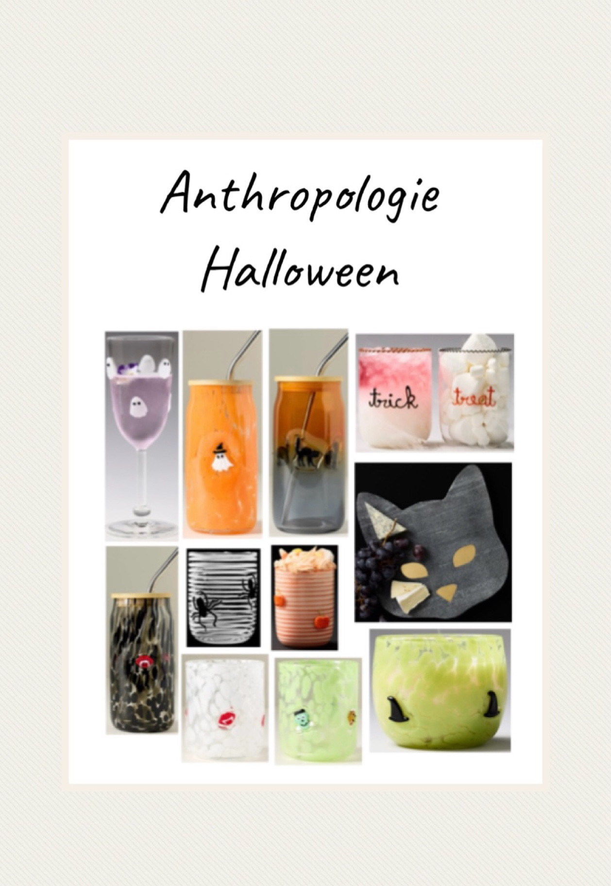 Anthropologie Halloween mugs, glasses, and more 

#halloween 

#LTKSeasonal