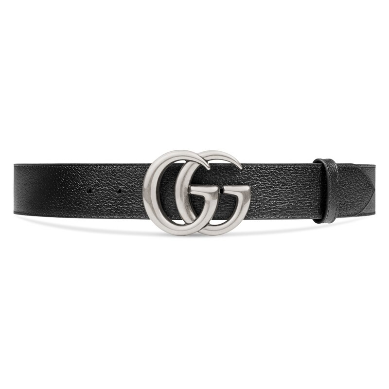 Leather belt with Double G buckle | Gucci (US)