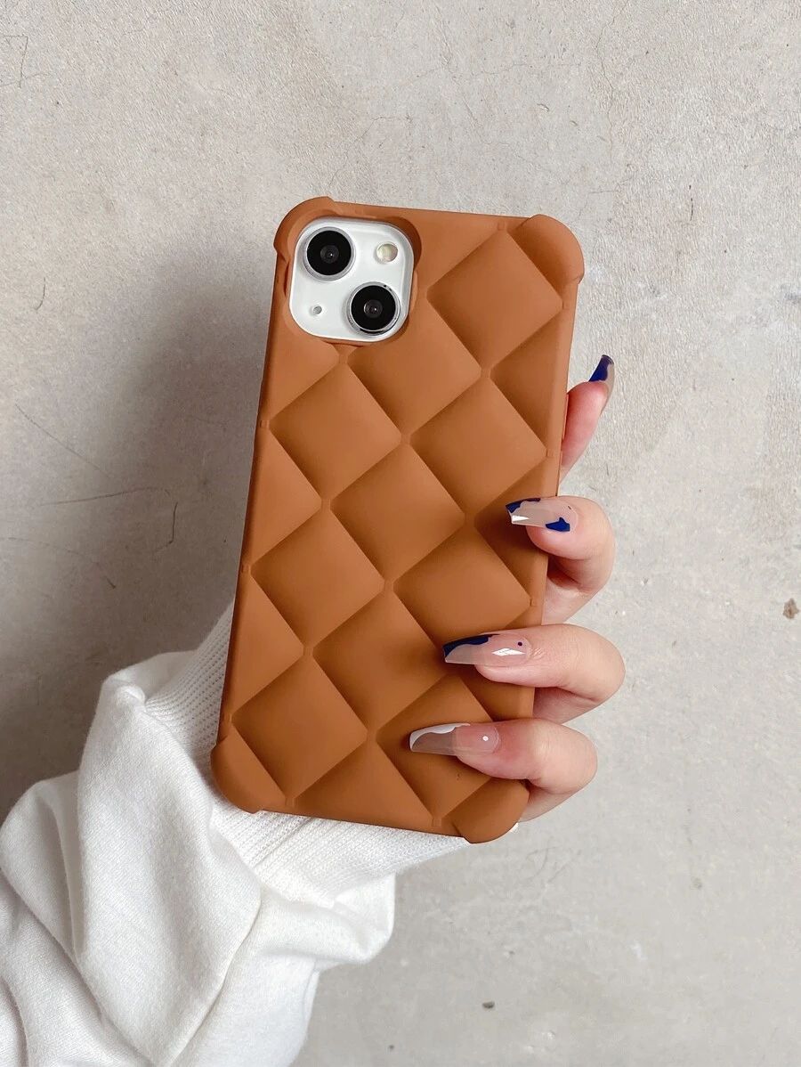 Quilted Design Phone Case | SHEIN