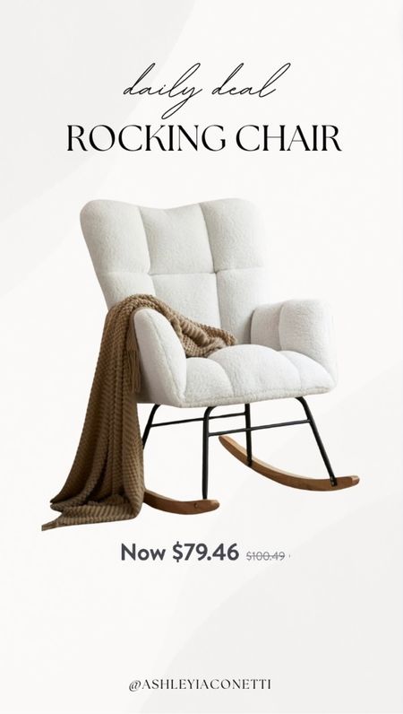 Walmart flash sale deal! Soft teddy rocking chair perfect for a nursery 

#LTKhome #LTKsalealert #LTKfindsunder100