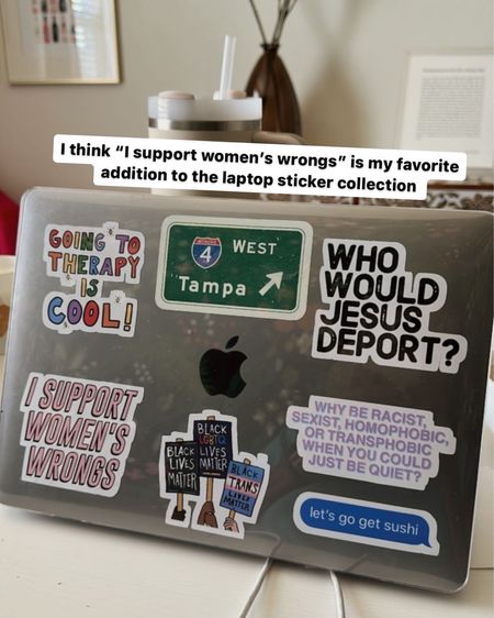 Progressive laptop stickers 