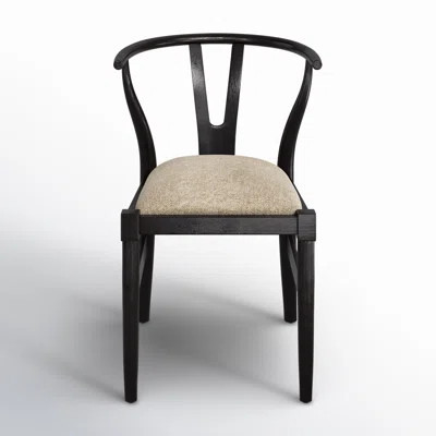 Farringdon Cotton Side Chair in Brown | Wayfair North America