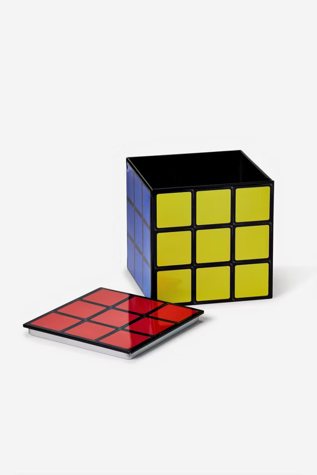 Puzzle Cube 4 x 4 Inch Tin Storage Stash Box | Urban Outfitters (US and RoW)