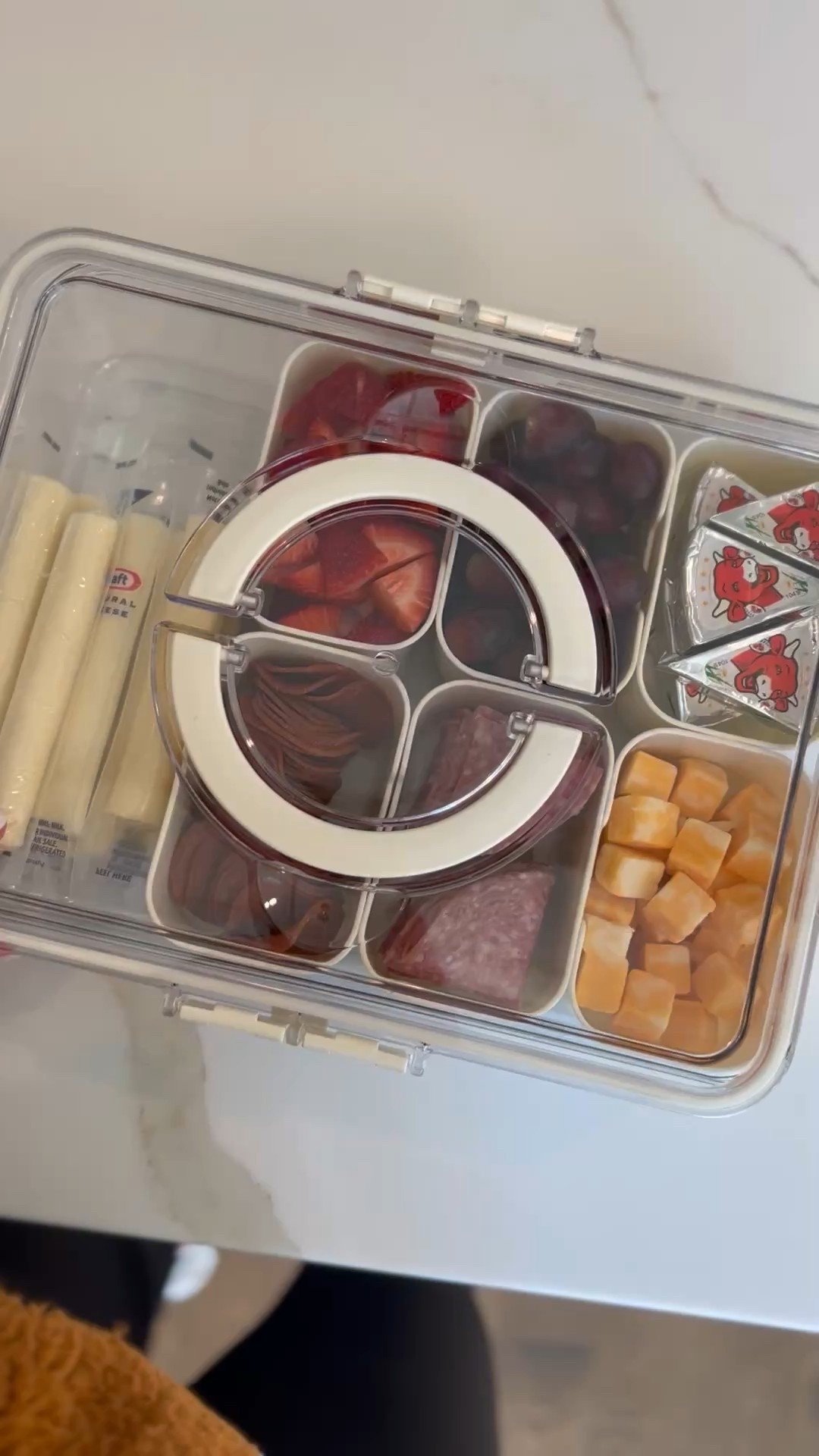 The best travel box 🙌🏼 this saves you stops and keep the whole car happy! 

#LTKTravel #LTKFamily #LTKKids