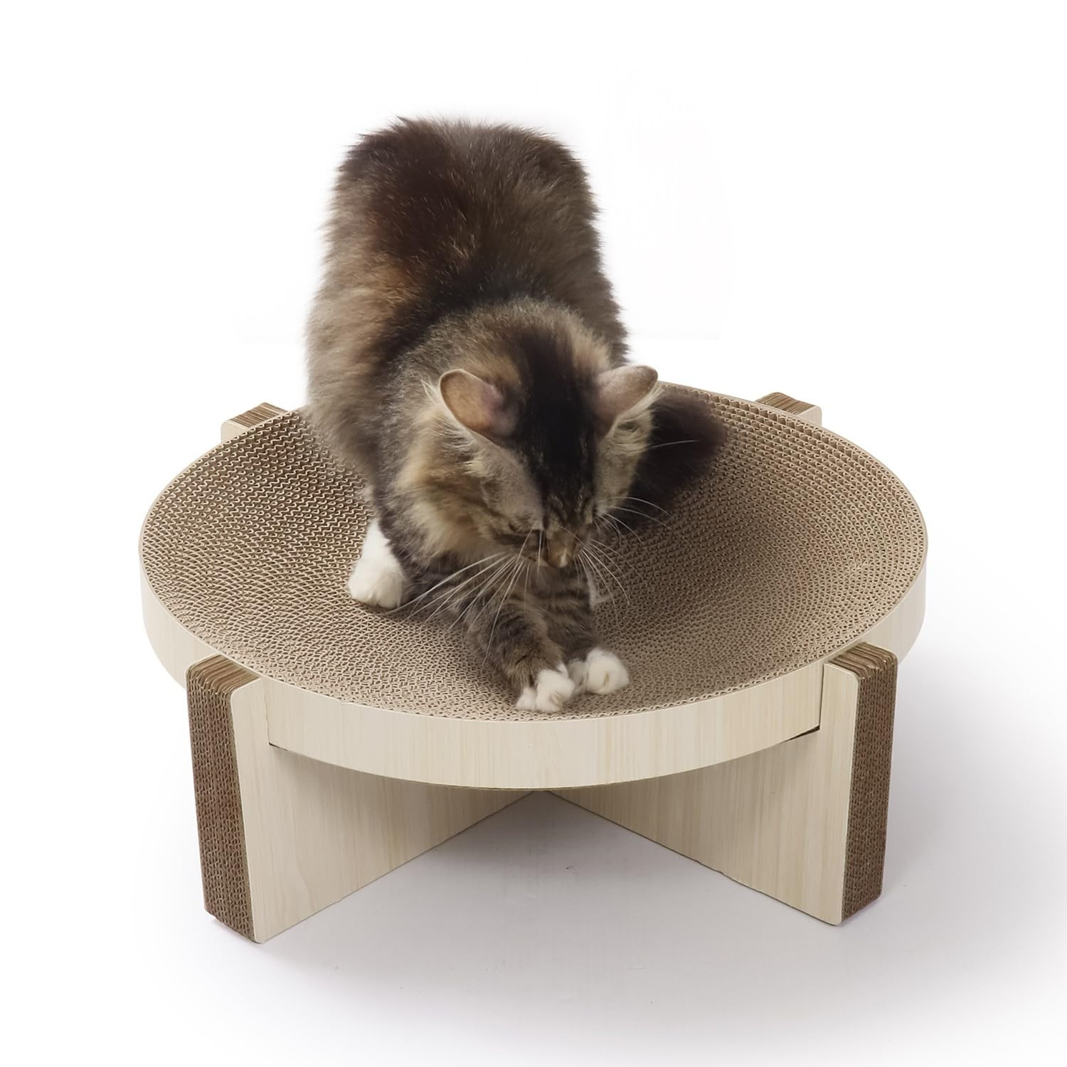 Cat Scratching Bowl for Indoor Cats, 2 in 1 Round Cat Scratcher Cardboard, Reversible Scratching ... | Amazon (US)