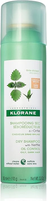 Klorane Dry Shampoo with Nettle, Natural Tint for Brunettes, for Oily Hair and Scalp, Regulates O... | Amazon (US)