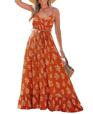 Women's Lighthearted Love Ornate Maxi Beach Dress | Macy's