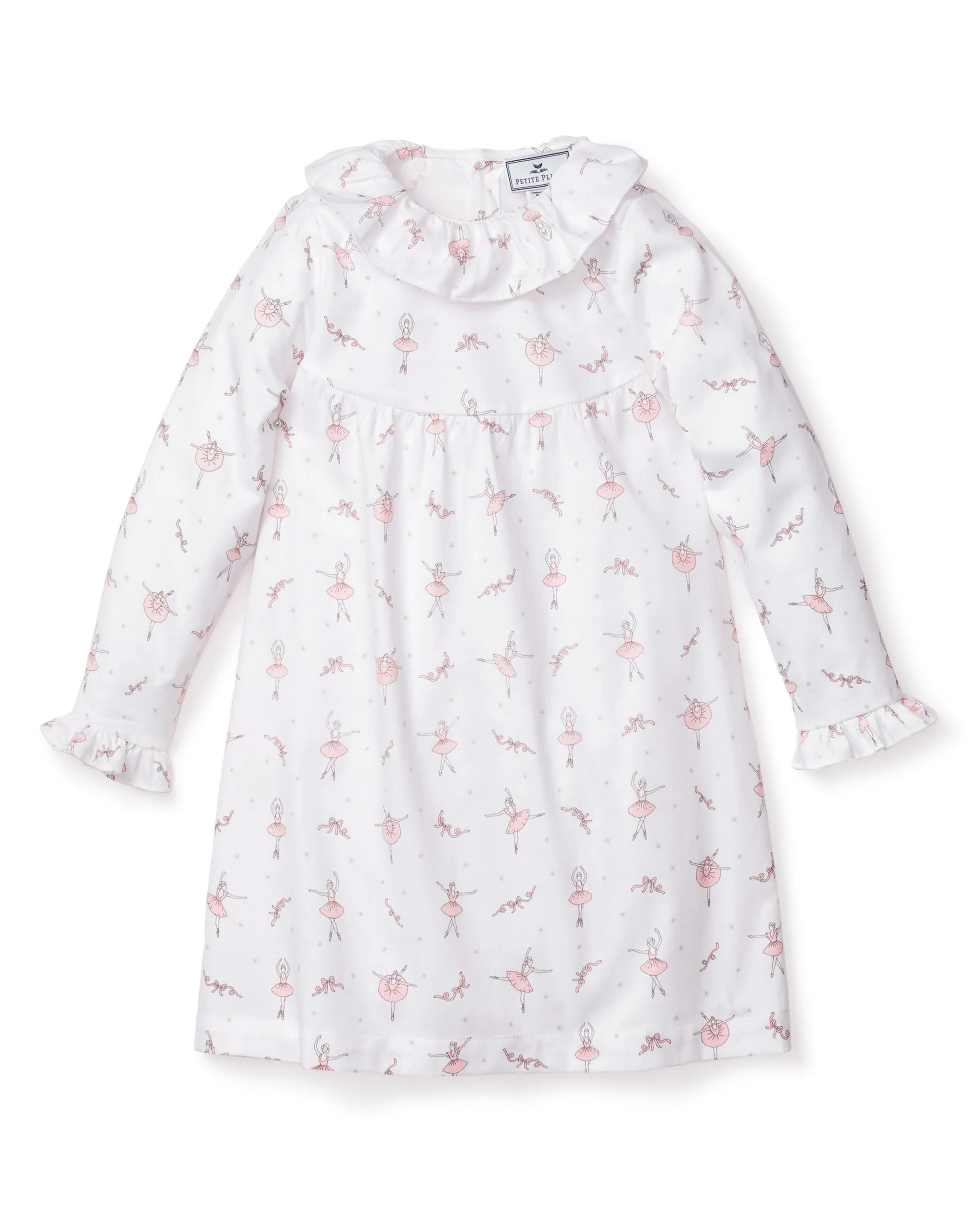 Girl's Twill Scarlett Nightgown in Sugar Plum Fairy | Petite Plume