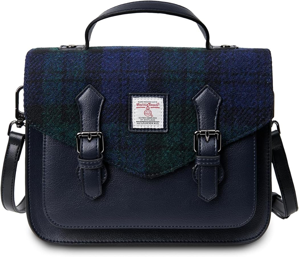 Islander® The Calton Satchel - Ladies Satchel With HARRIS TWEED - Small and Medium | Amazon (US)