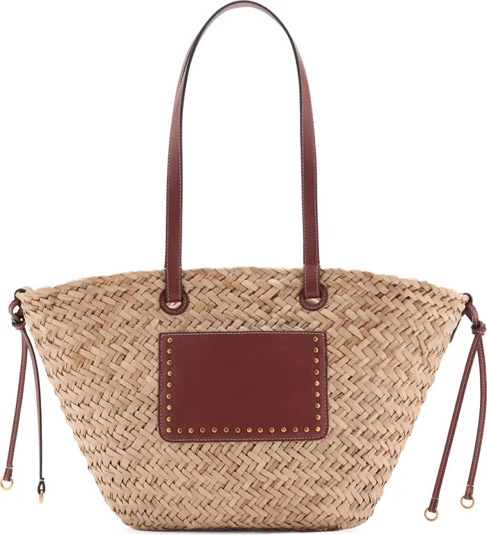 MANGO Large Straw Shoulder Bag | Nordstrom | Nordstrom