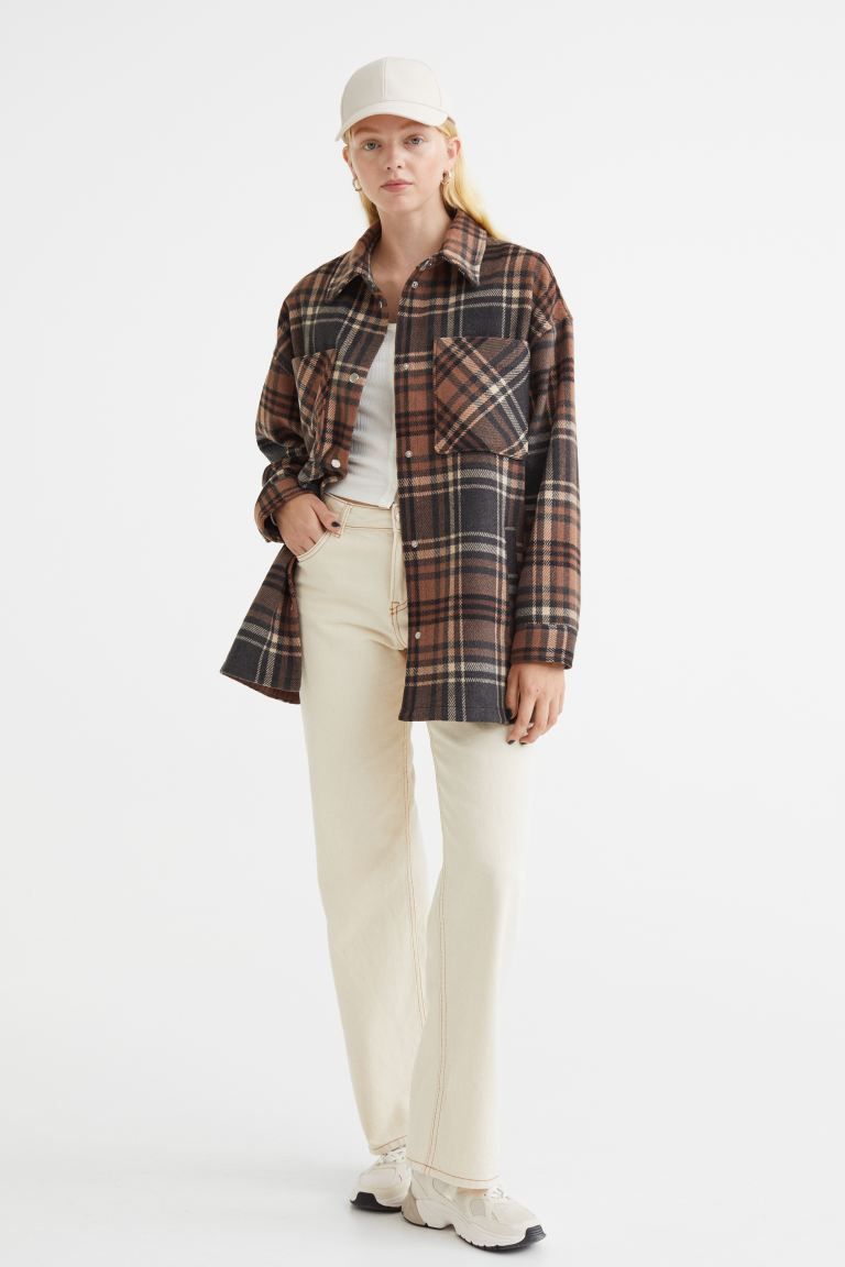 Jacquard-weave Shacket | H&M (US + CA)