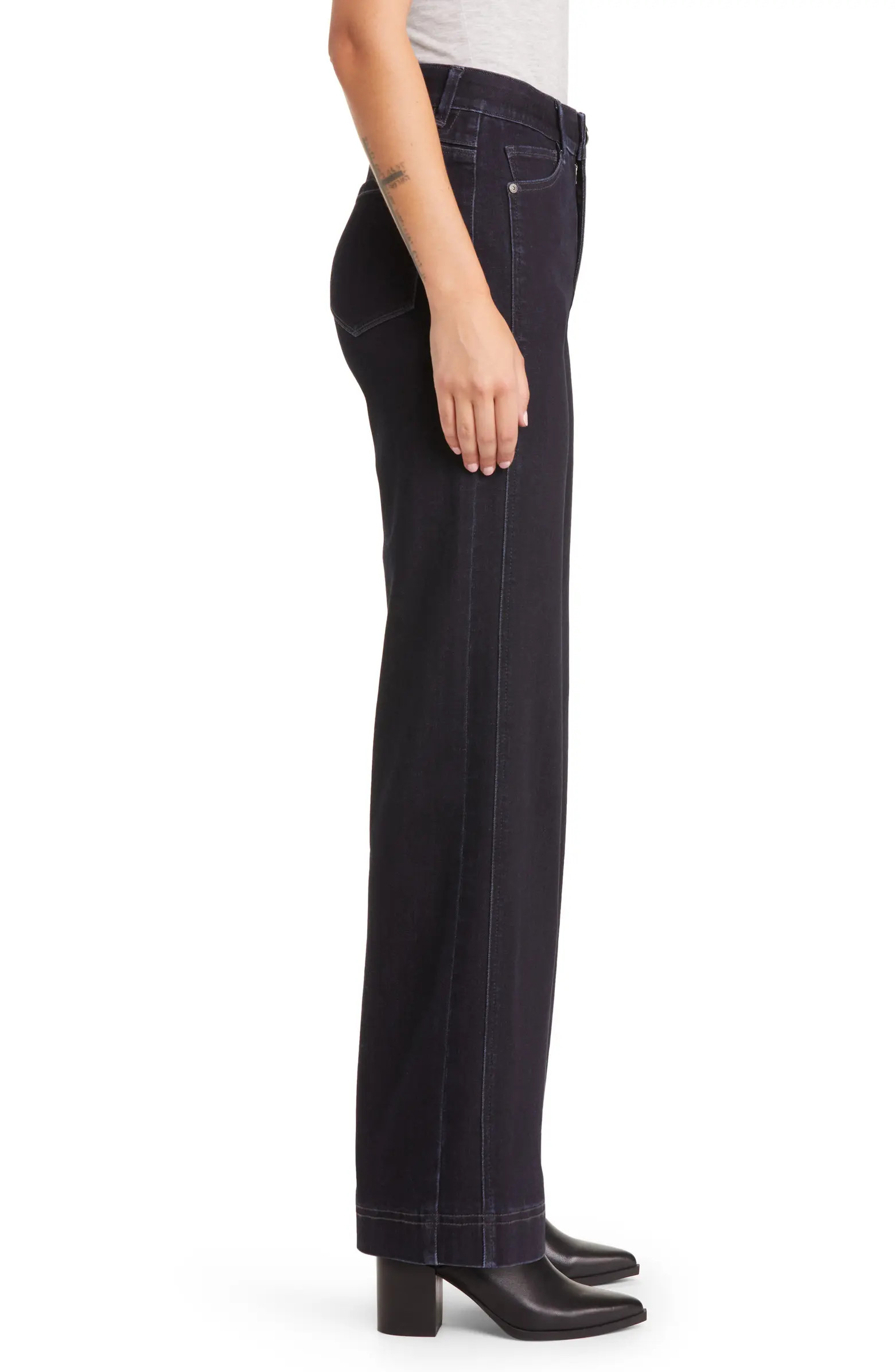 'Ab'Solution Skyrise Wide Leg Jeans | Nordstrom