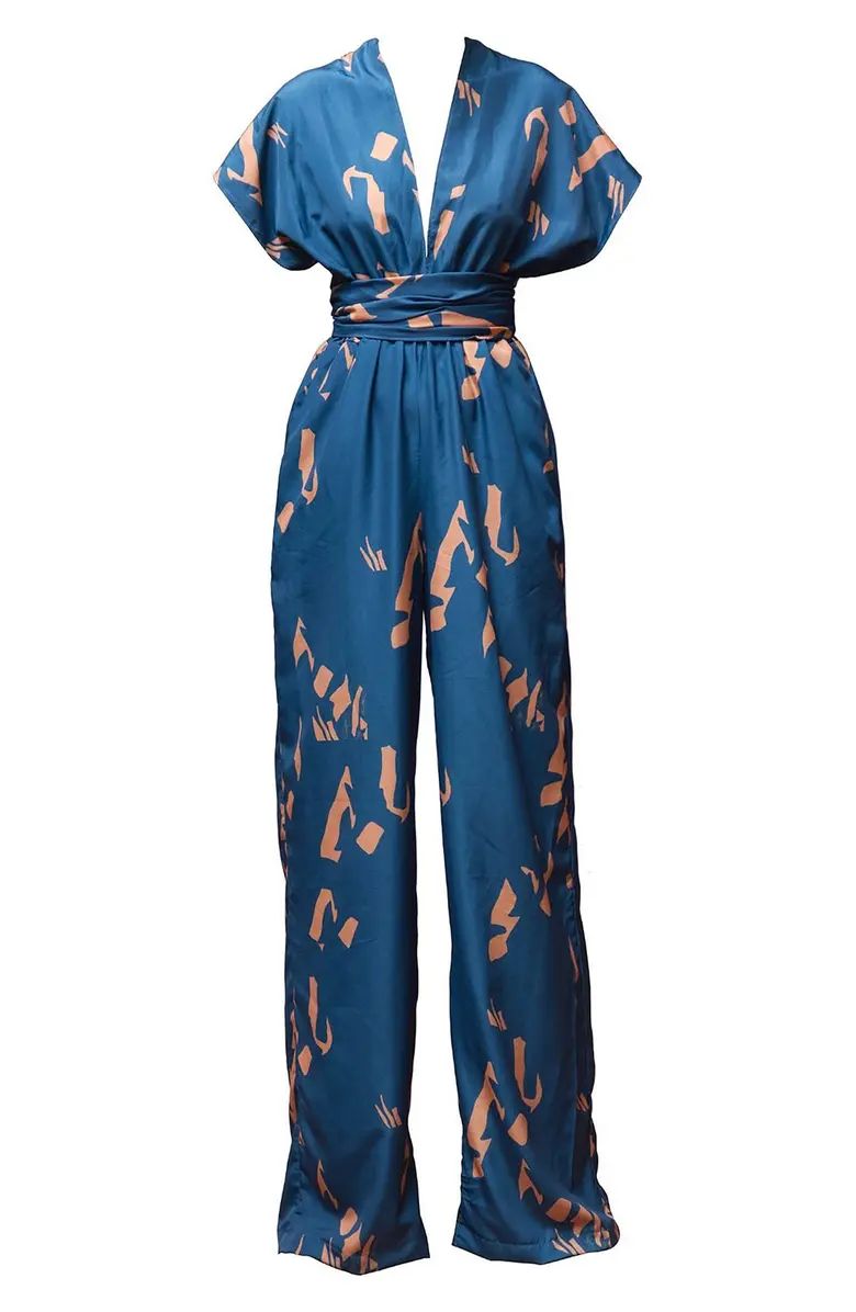 Umy Abstract Print Convertible Jumpsuit | Nordstrom