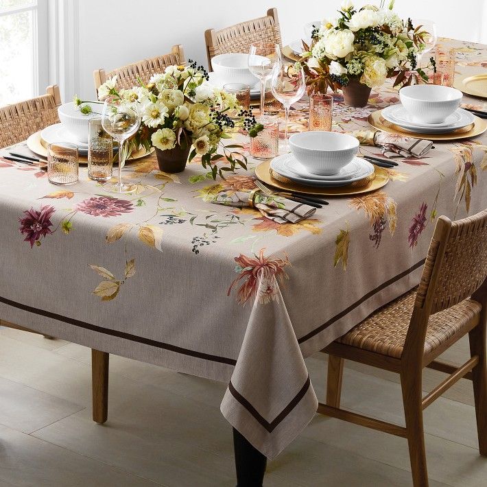 Harvest Bloom Tablecloth | Williams-Sonoma