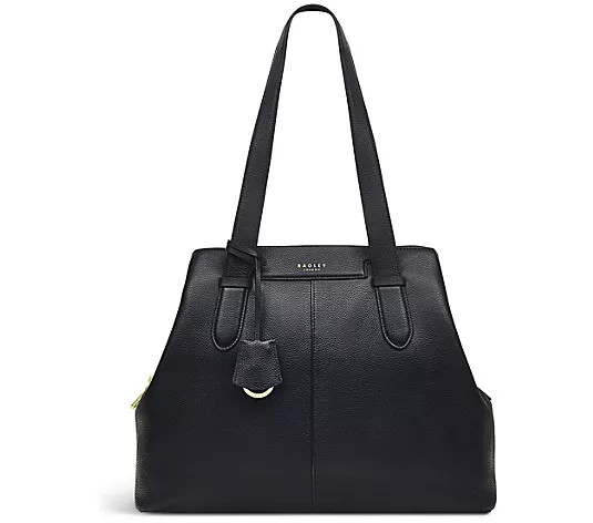 RADLEY London P iccardy Hill Medium Zip Leather Shoulder Bag - QVC.com | QVC