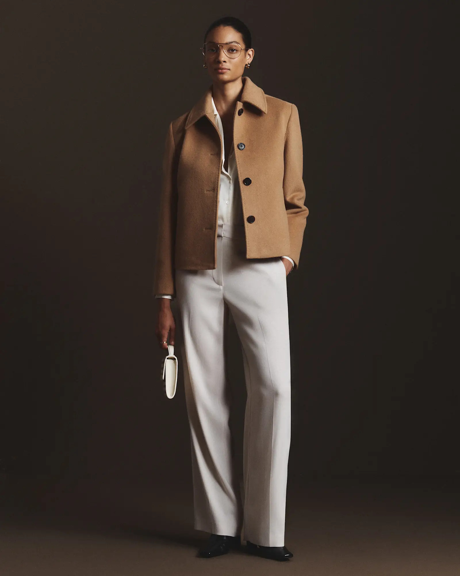 Wool Cashmere Short Coat | Quince