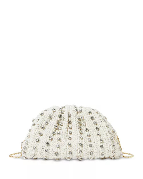 Loeffler Randall Bailey Embellished Pleated Raffia Clutch  | Bloomingdale's Handbags | Bloomingdale's (US)