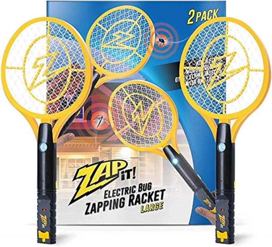 ZAP iT! Electric Fly Swatter Racket & Mosquito Zapper - High Duty 4,000 Volt Electric Bug Zapper ... | Amazon (US)