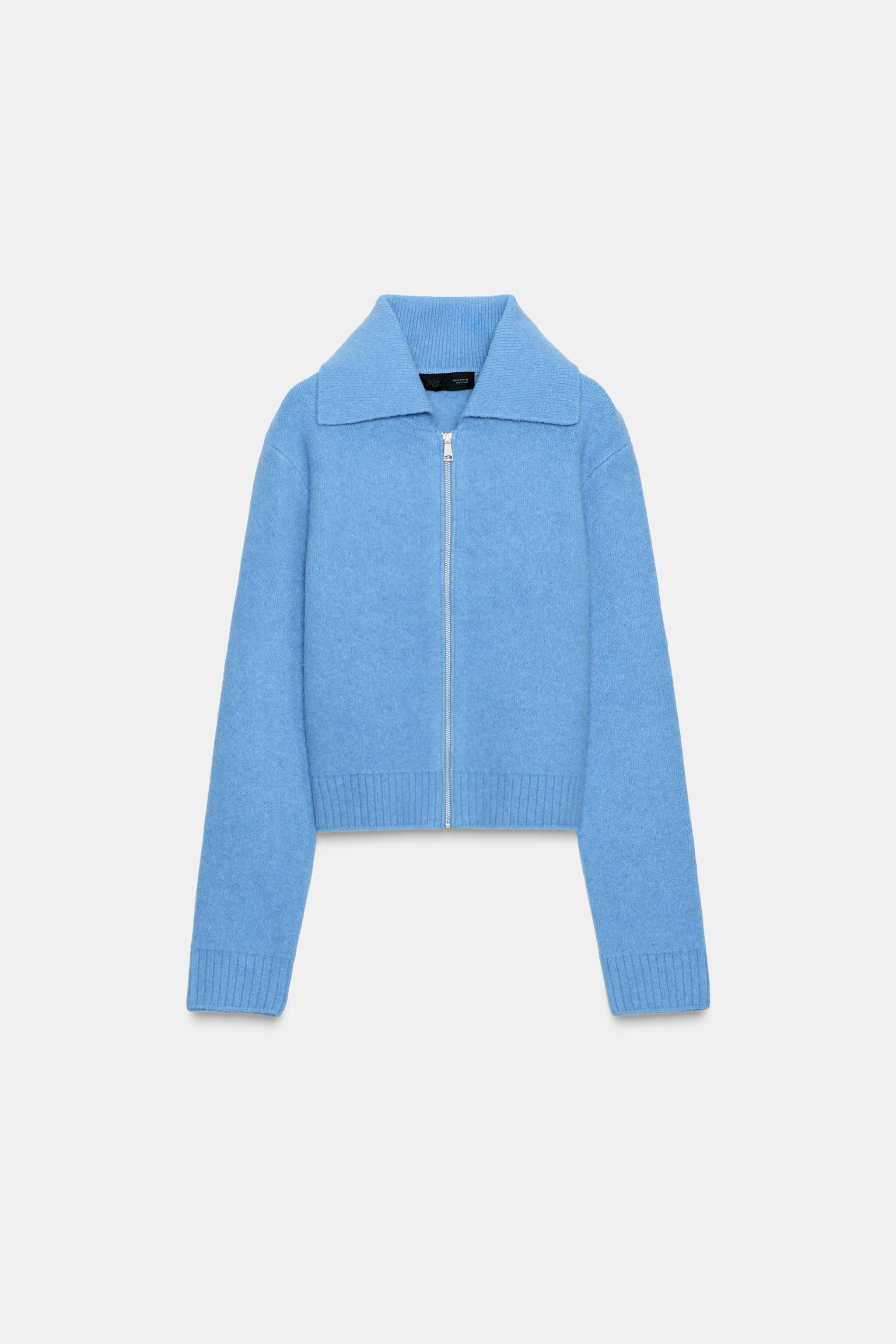 ZIP-UP KNIT CARDIGAN | Zara US