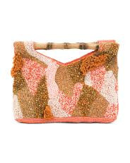 Beaded Bamboo Handle Clutch | TJ Maxx