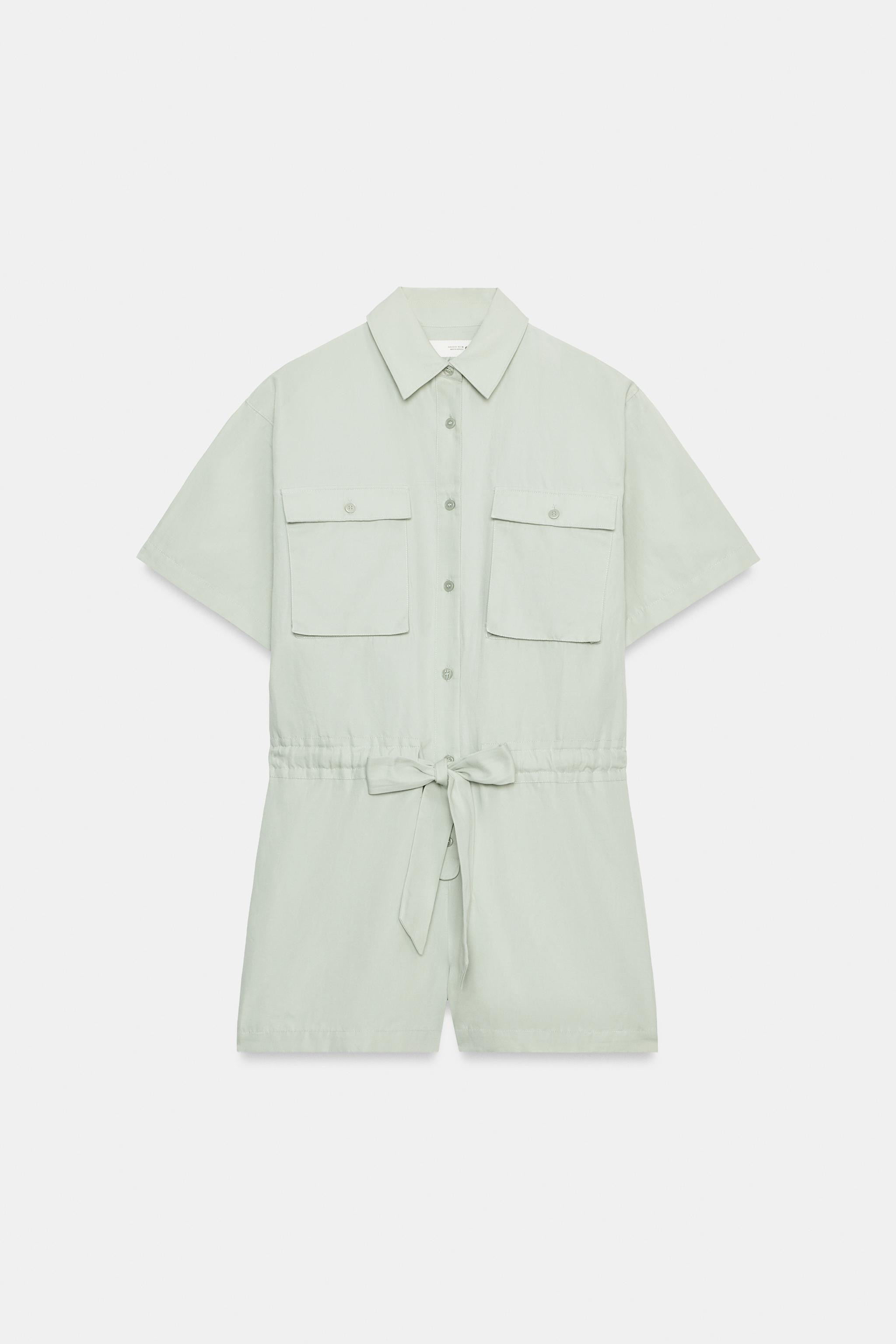 COMBINAISON CHEMISE AVEC CEINTURE ZW COLLECTION | Zara FR